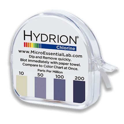 أوراق اختبار الكلور Hydrion (Micro Essentials)